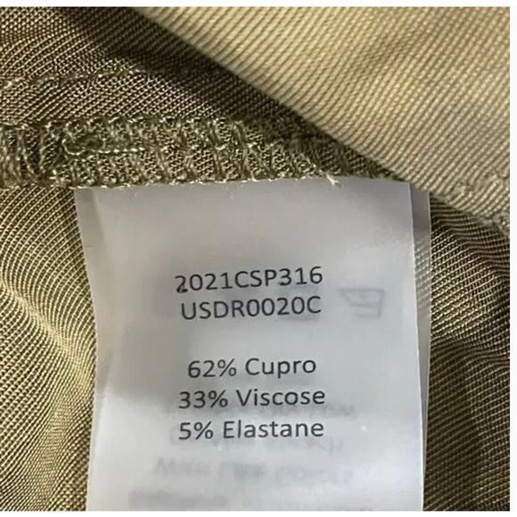 Universal Standard Cupro Rubicon Shirt Dress XXS 00 0 NWT Olive Green 4XS Button - Picture 5 of 6